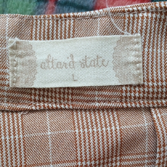 Brown Plaid Mini Skort - Picture 2 of 6